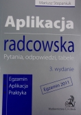 Aplikacja radcowska. Pytania, odpowiedzi, tabele
