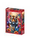 Puzzle 1000 Matczyna miłość - Tygrysy