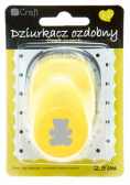 Dziurkacz ozdobny Miś 2,5cm mix