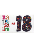 Zaproszenia urodzinowe 18-tka 5 sztuk