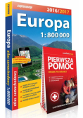 Europa atlas samochodowy 1:800 000 + Pierwsza Pomoc