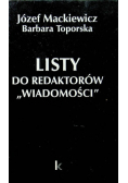 Listy do redaktorów "Wiadomości"