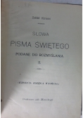 Słowa pisma świętego II, 1912r