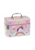 Kuferek M z lusterkiem na zamek Unicorn 21x14x13cm