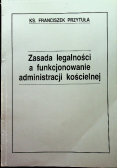 Zasada legalności a funkcjonowanie administracji kościelnej