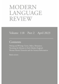 Modern Language Review (118