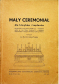 Mały ceremoniał dla kleryków i kapłanów 1949 r.
