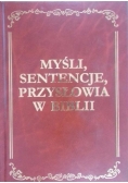 Myśl sentencje przysłowia w Biblii