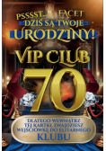 Karnet Urodziny 70 męskie