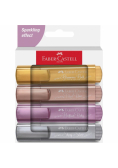 Zakreślacz metaliczny 4 kolory FABER CASTELL