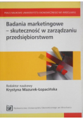 Mazurek-Łopacińska Krystyna - Badania marketingowe-skuteczność w zarządzaniu przedsiębiorstwem