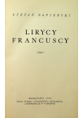 Lirycy francuscy Tom I 1936 r.