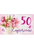 Zaproszenie Urodziny 50 (10szt)