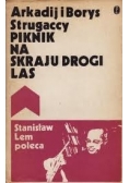 Piknik na skraju drogi. Las.