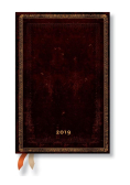 Kalendarz książkowy midi 2019 12M Black Moroccan