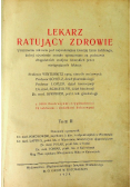 Lekarz ratujący zdrowie Tom 2 1929 r.