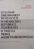 Ściganie zbrodniarzy wojennych w Niemieckiej Republice Federalnej