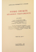 Pismo Święte Starego Testamentu Tom VIII 3 Księga Mądrości