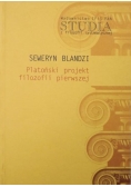 Platoński projekt filozofii pierwszej