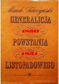 Generalizacja powstania listopadowego  1830 1831