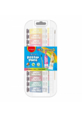 Farby plakatowe + pędzelek 12x12ml