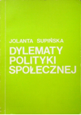 Dylematy polityki społecznej