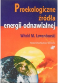 Proekologiczne źródła energii odnawialnej