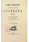 Pisma filozoficzne Marka Tulliusza Cycerona Część II, 1879 r.
