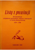 Listy z prowincji 1779-1794