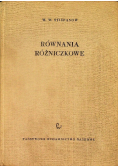 Równania różniczkowe