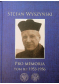 Pro memoria Tom III 1953 - 1956