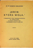 Krew, która woła, 1938 r.