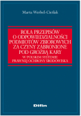 Rola przepisów o odpowiedzialności podmiotów zbiorowych za czyny zabronione pod groźbą kary