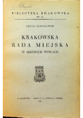 Krakowska rada miejska 1934 r.