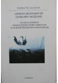 Literaturoznawcze dyskursy możliwe