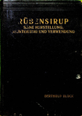 Rubensirup seine herstellung beurteilung und verwendung 1920 r.