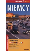 Niemcy mapa samochodowa 1:900 000
