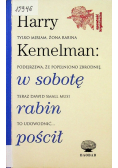 W sobotę rabin pościł