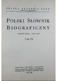 Polski Słownik Biograficzny Tom VIII