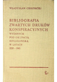 Bibliografia zwartych druków konspiracyjnych