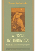 Wiersze na dobranoc. Antologia i komentarze stylistyczne