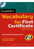 Cambridge Vocabulary for First Certificate with answers z płytą CD