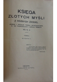 Księga złotych myśli z różnych źródeł. Tom II, ok 1931r.