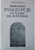 Hebrajskie inskrypcje na Śląsku XIII do XVIII wieku
