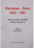 Warszawa - Bonn 1945 - 1991