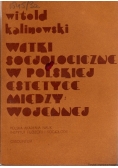 Wątki socjologiczne w polskiej estetyce międzywojennej