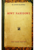 Mowy narodowe 1924 r.