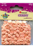 Cekiny pomarańczowe 7mm 10g