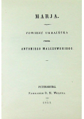 Maria powieść Ukraińska Reprint z 1825 r.
