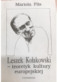 Leszek Kołakowski - teoretyk kultury europejskiej